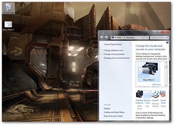 Mass Effect 3 Theme screenshot