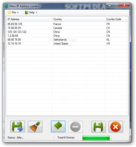 Mass IP Address Locator screenshot