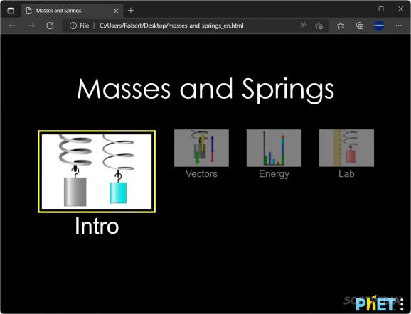 Masses & Springs screenshot