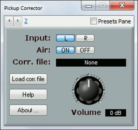 MathAudio Pickup Corrector screenshot