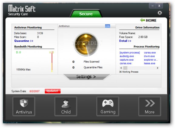MatrikSoft Security Care screenshot