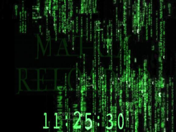 Matrix Reloaded Screensaver screenshot