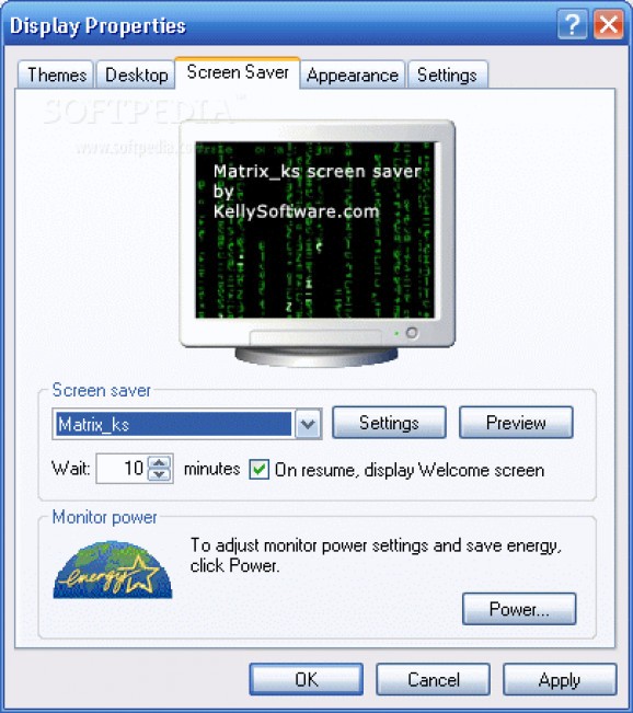 Matrix Screen Saver screenshot