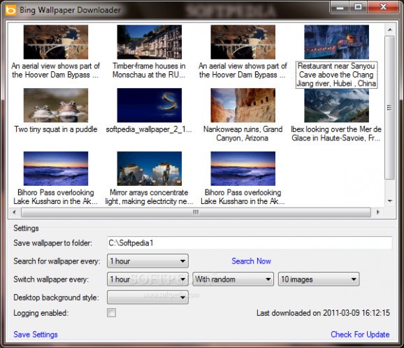 Bing Wallpaper Downloader screenshot