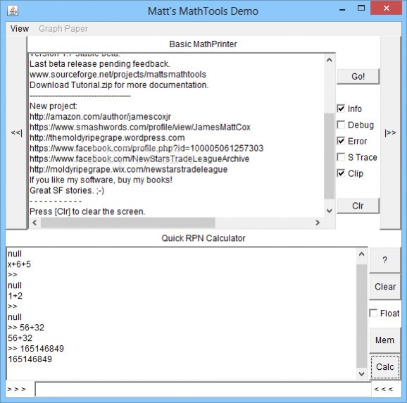 Matt's MathTools screenshot