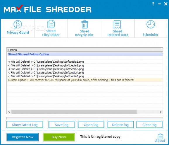 Max File Shredder screenshot