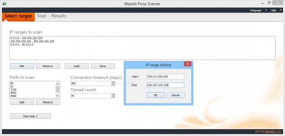 Maxidix Proxy Scanner screenshot