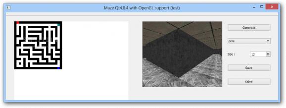 Maze Qt screenshot