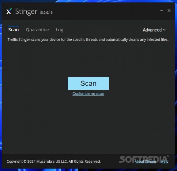Trellix Stinger (formerly McAfee Stinger) screenshot