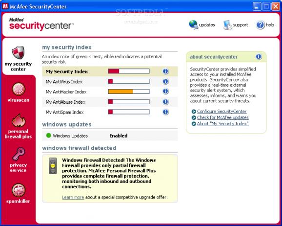 McAfee AntiSpyware Enterprise screenshot