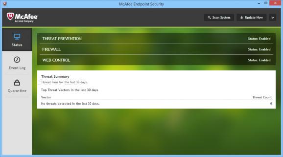 McAfee Endpoint Security screenshot