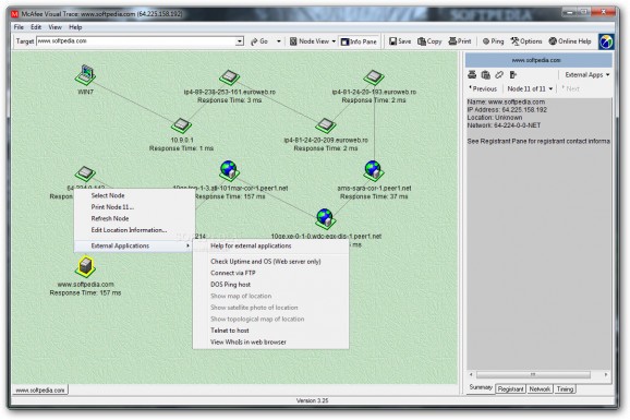 McAfee Visual Trace screenshot