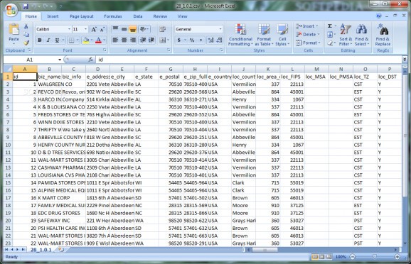 Medical Equipment Supplier Database screenshot