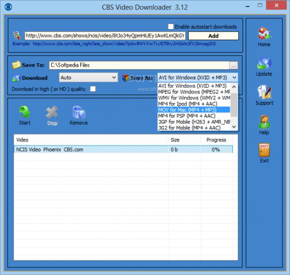 CBS Video Downloader screenshot