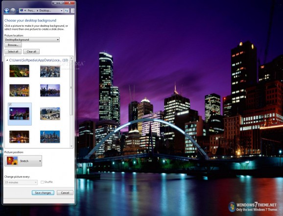 Melbourne City Windows 7 Theme screenshot