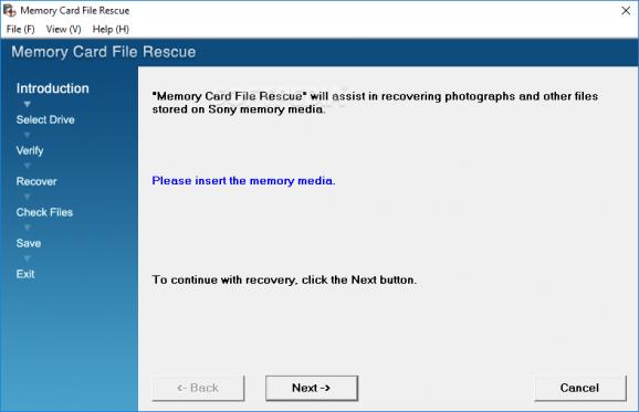 Memory Card File Rescue screenshot