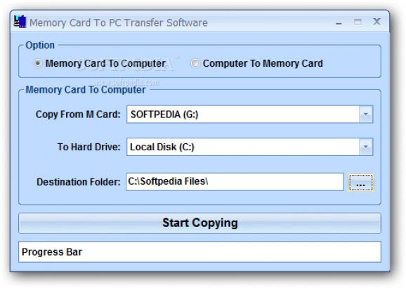 Memory Card To PC Transfer Software screenshot