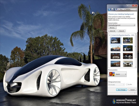 Mercedes Benz Biome Windows 7 Theme screenshot