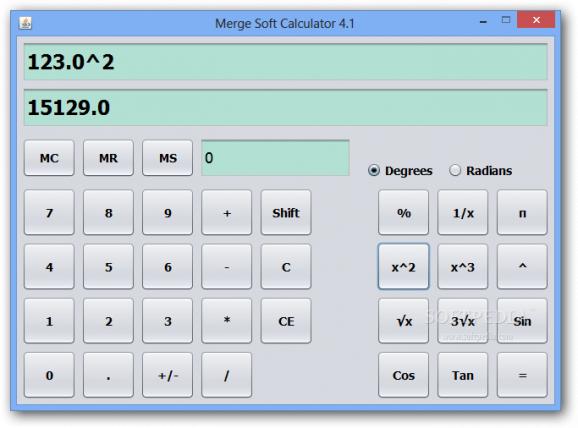 Merge Soft Calculator screenshot