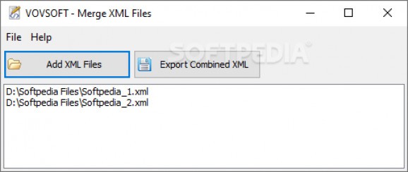 Merge XML Files screenshot