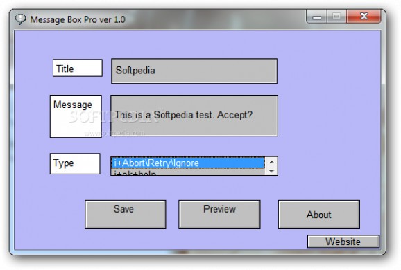 Message Box Pro screenshot