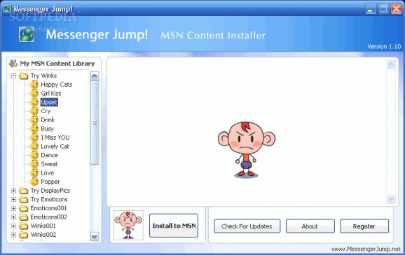 Messenger Jump! MSN Content Installer screenshot