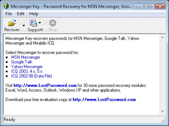 Messenger Key screenshot
