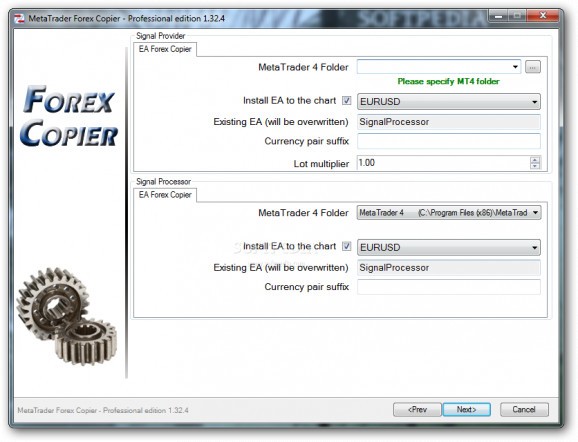 MetaTrader Forex Copier Professional edition screenshot
