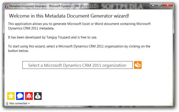 Metadata Document Generator - Microsoft Dynamics CRM 2011 screenshot