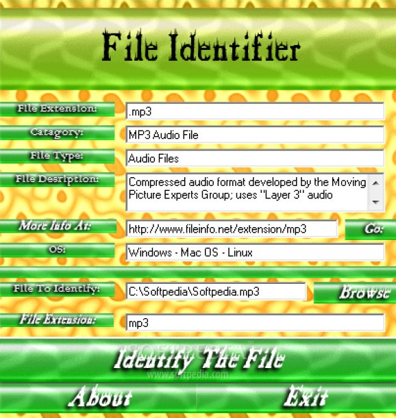 File Identifier screenshot