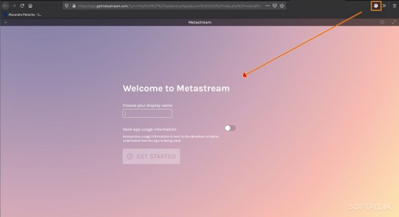 Metastream Remote for Firefox screenshot
