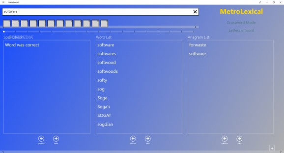 MetroLexical for Windows 10/8.1 screenshot