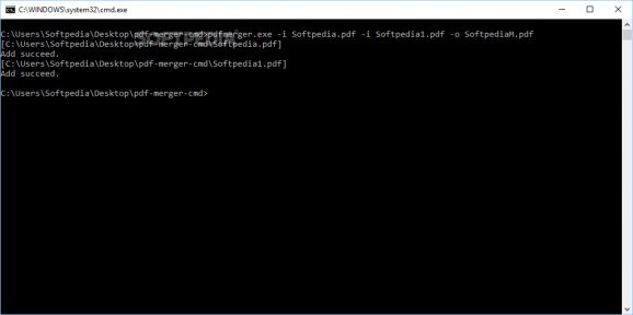 Mgosoft PDF Merger Command Line screenshot