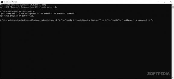 Mgosoft PDF Stamper Command Line screenshot
