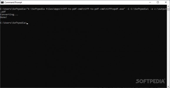 Mgosoft TIFF To PDF Command Line screenshot