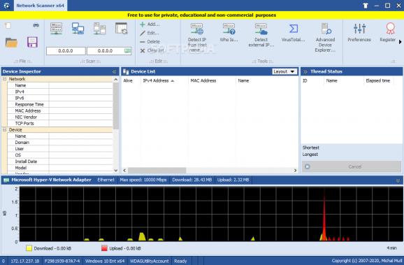 MiTeC Network Scanner screenshot