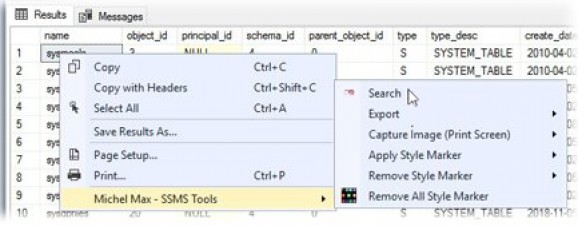 SQL Server Management Studio Tools screenshot
