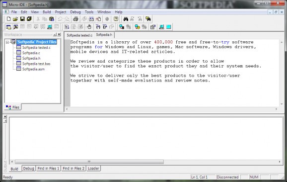 Micro C 68HC11 Development System screenshot