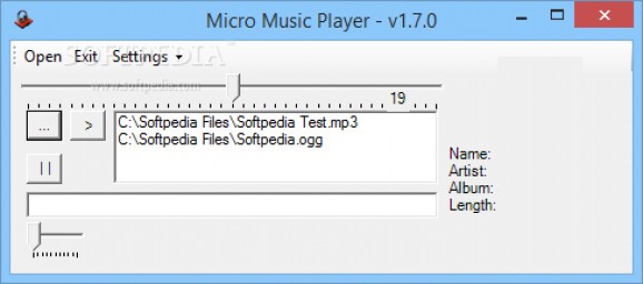 Micro Music Player screenshot