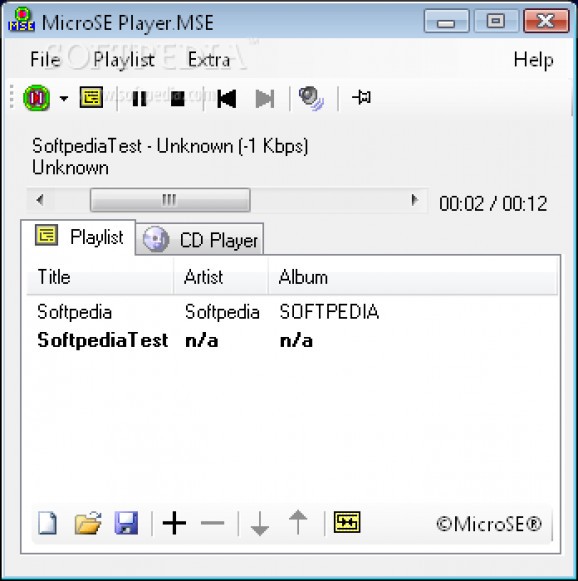 MicroSE Player.MSE screenshot