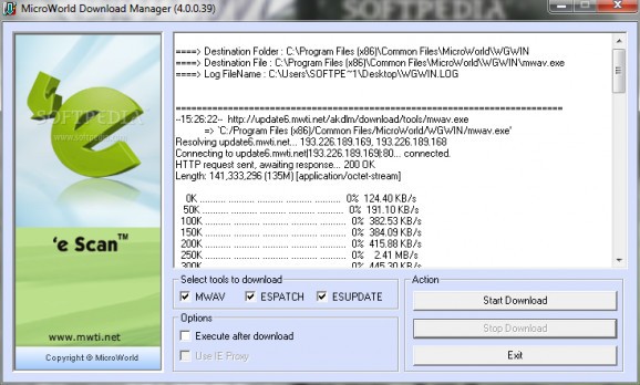MicroWorld Download Manager screenshot