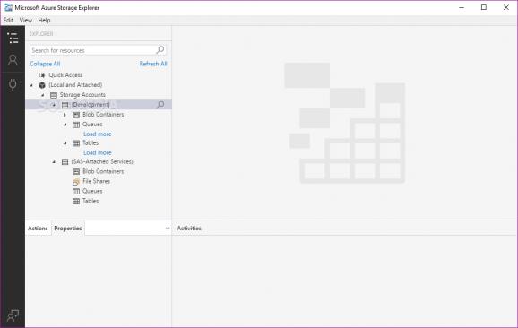 Microsoft Azure Storage Explorer screenshot