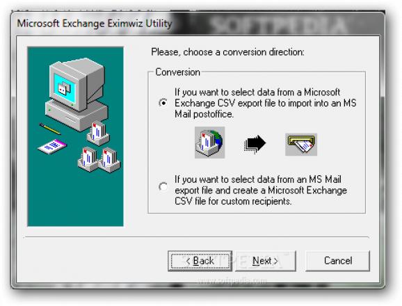 Microsoft Exchange Eximwiz Utility screenshot