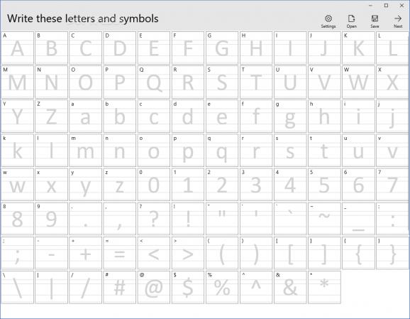 Microsoft Font Maker screenshot