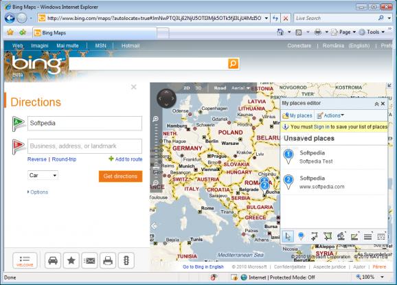 Microsoft Location Finder screenshot