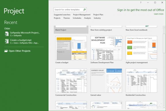 Microsoft Project Standard screenshot