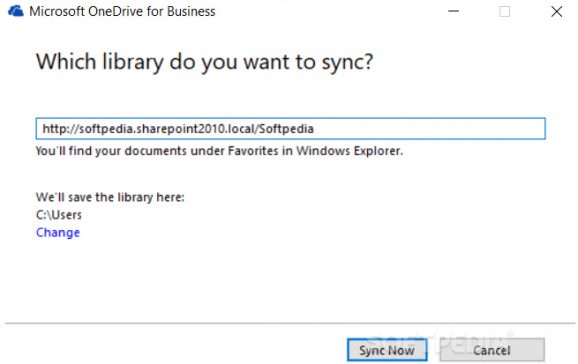 Microsoft OneDrive for Business screenshot