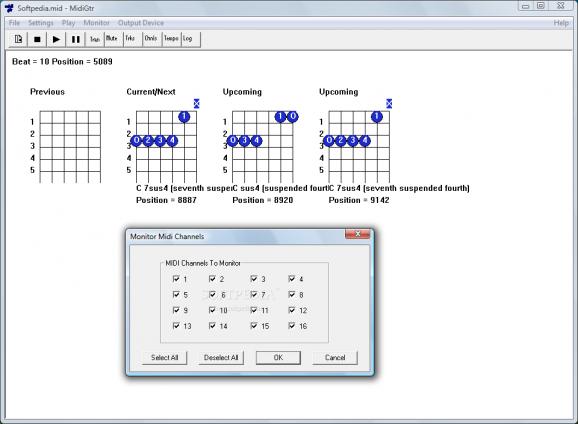 Midi Guitar Chord Finder screenshot