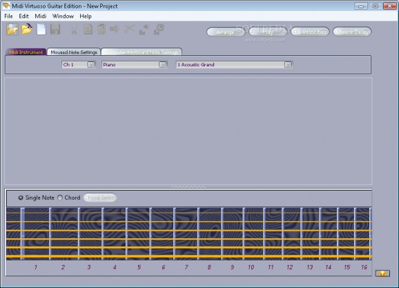 Midi Virtuoso Guitar Edition screenshot