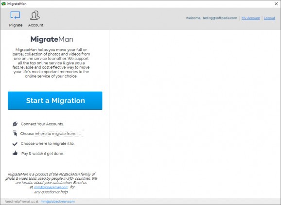 MigrateMan screenshot